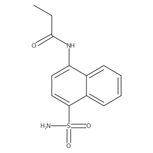 N-(4-sulfamoylnaphthalen-1-yl)propanamide Structure
