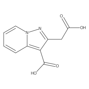 2-(Carboxymethyl)pyrazolo[1,5-a]pyridine-3-carboxylic acid Structure