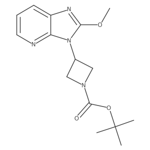 tert-butyl 3-(2-methoxy-3H-imidazo[4,5-b]pyridin-3-yl)azetidine-1-carboxylate结构式