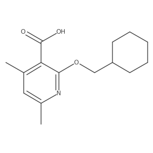 2-(Cyclohexylmethoxy)-4,6-dimethylpyridine-3-carboxylic acid Structure