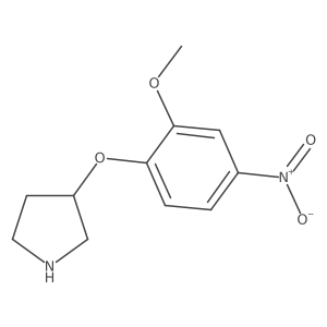 3-(2-Methoxy-4-nitrophenoxy)pyrrolidine Structure