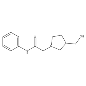2-[3-(hydroxymethyl)pyrrolidin-1-yl]-N-phenylacetamide Structure