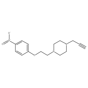 1-[2-(4-Nitrophenoxy)ethyl]-4-prop-2-ynylpiperazine结构式