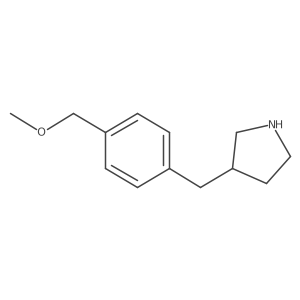 3-{[4-(Methoxymethyl)phenyl]methyl}pyrrolidine结构式