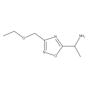 1-[3-(Ethoxymethyl)-1,2,4-oxadiazol-5-yl]ethan-1-amine结构式
