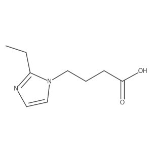 4-(2-ethyl-1H-imidazol-1-yl)butanoic acid结构式