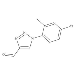 1-(4-chloro-2-methylphenyl)-1H-1,2,3-triazole-4-carbaldehyde Structure