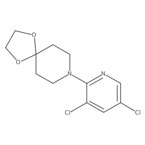 8-(3,5-Dichloropyridin-2-yl)-1,4-dioxa-8-azaspiro[4.5]decane结构式