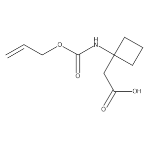 2-(1-{[(Prop-2-en-1-yloxy)carbonyl]amino}cyclobutyl)acetic acid Structure