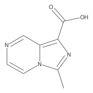 3-Methylimidazo[1,5-a]pyrazine-1-carboxylicacid结构式