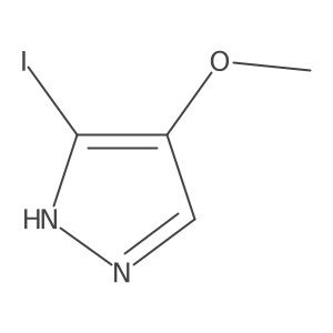 3-iodo-4-methoxy-1H-pyrazole结构式