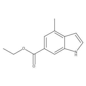 1h-Indole-6-carboxylic acid,4-methyl-,ethyl ester结构式