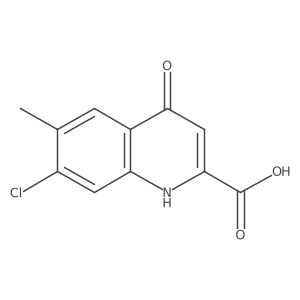7-Chloro-4-hydroxy-6-methyl-2-quinolinecarboxylic acid结构式