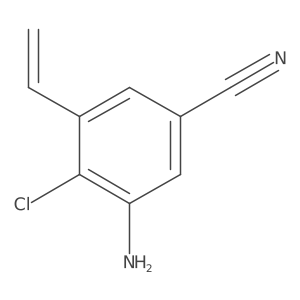 3-Amino-4-chloro-5-vinylbenzonitrile结构式