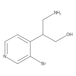 3-Amino-2-(3-bromopyridin-4-yl)propan-1-ol Structure