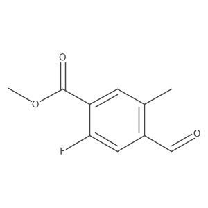 Methyl 2-fluoro-4-formyl-5-methylbenzoate结构式