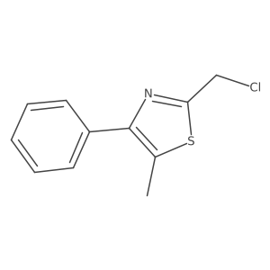 2-Chloromethyl-5-methyl-4-phenylthiazole结构式