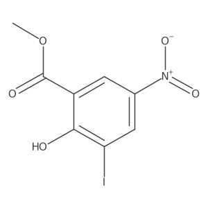 Methyl 2-hydroxy-3-iodo-5-nitrobenzoate Structure