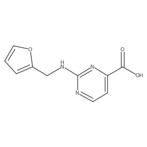 2-{[(Furan-2-yl)methyl]amino}pyrimidine-4-carboxylic acid结构式