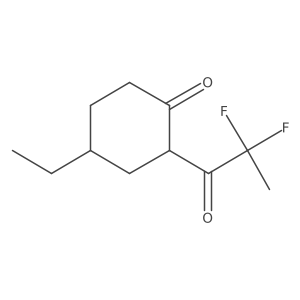 2-(2,2-Difluoropropanoyl)-4-ethylcyclohexan-1-one Structure