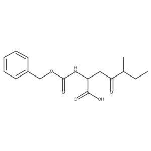 2-{[(Benzyloxy)carbonyl]amino}-5-methyl-4-oxoheptanoic acid Structure