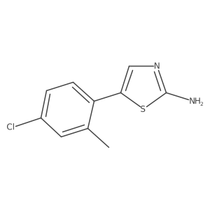 5-(4-Chloro-2-methylphenyl)thiazol-2-amine Structure