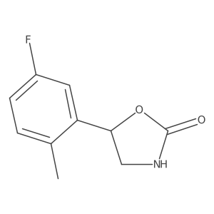 5-(5-Fluoro-2-methylphenyl)-1,3-oxazolidin-2-one Structure