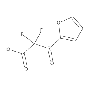 Acetic acid, 2,2-difluoro-2-(2-furanylsulfinyl)- Structure