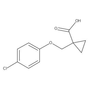 Cyclopropanecarboxylic acid, 1-[(4-chlorophenoxy)methyl]结构式