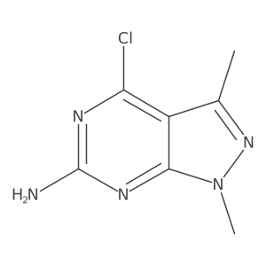 4-Chloro-1,3-dimethyl-1H-pyrazolo[3,4-d]pyrimidin-6-amine Structure