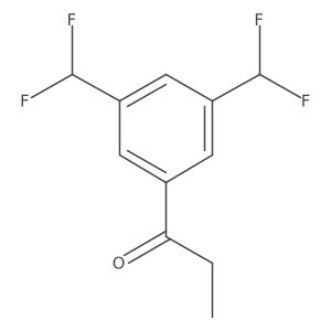 1-(3,5-Bis(difluoromethyl)phenyl)propan-1-one结构式