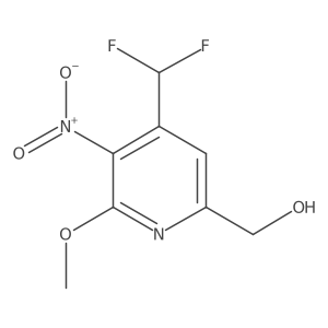 (4-(Difluoromethyl)-6-methoxy-5-nitropyridin-2-yl)methanol Structure