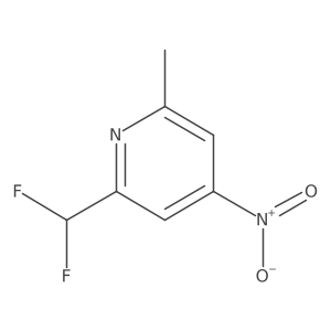 2-(Difluoromethyl)-6-methyl-4-nitropyridine Structure