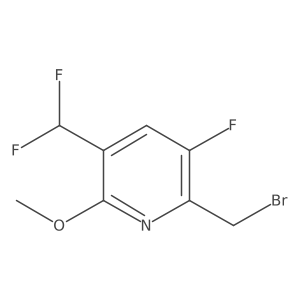2-(Bromomethyl)-5-(difluoromethyl)-3-fluoro-6-methoxypyridine结构式