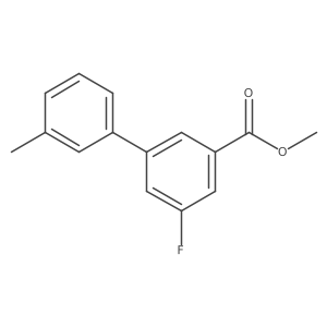 Methyl 3-fluoro-5-(3-methylphenyl)benzoate结构式