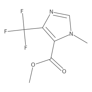 Methyl 1-methyl-4-(trifluoromethyl)-1H-imidazole-5-carboxylate结构式