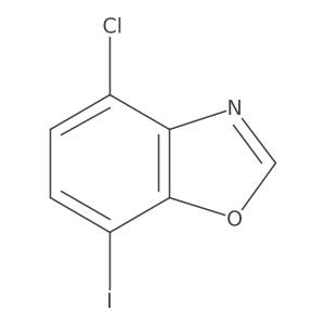 4-Chloro-7-iodo-1,3-benzoxazole结构式