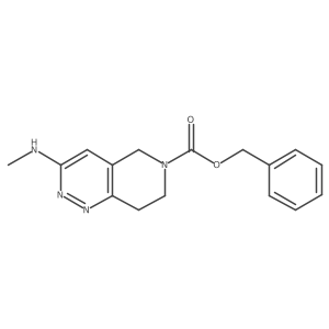 Benzyl 3-(methylamino)-7,8-dihydropyrido[4,3-C]pyridazine-6(5H)-carboxylate结构式