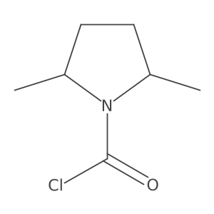2,5-Dimethylpyrrolidine-1-carbonyl chloride结构式