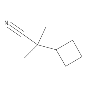 2-Cyclobutyl-2-methylpropanenitrile Structure