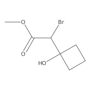 Methyl 2-bromo-2-(1-hydroxycyclobutyl)acetate结构式