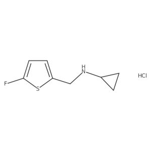 Cyclopropyl[(5-fluoro-2-thienyl)methyl]amine结构式