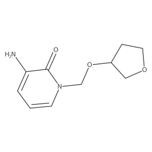 3-Amino-1-[(oxolan-3-yloxy)methyl]-1,2-dihydropyridin-2-one Structure