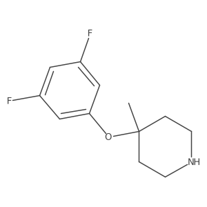 4-(3,5-Difluorophenoxy)-4-methylpiperidine Structure