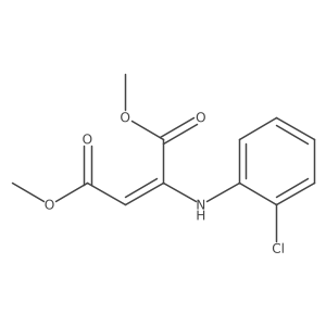 Dimethyl 2-[(2-Chlorophenyl)amino]-2-butenedioate结构式