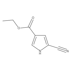 ethyl 5-cyano-1H-pyrrole-3-carboxylate Structure