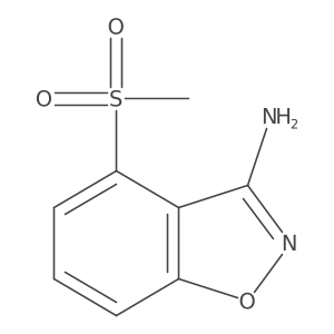 4-(Methylsulfonyl)benzo[d]isoxazol-3-amine结构式