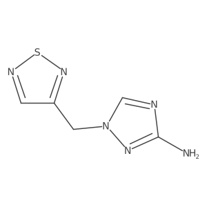1-[(1,2,5-Thiadiazol-3-yl)methyl]-1H-1,2,4-triazol-3-amine Structure