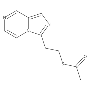Ethanethioic acid,s-(2-imidazo[1,5-a]pyrazin-3-ylethyl)ester Structure