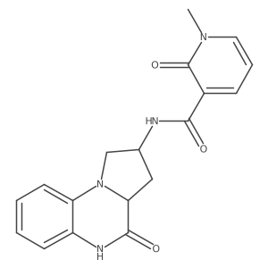 1-methyl-2-oxo-N-(4-oxo-1,2,3,3a,4,5-hexahydropyrrolo[1,2-a]quinoxalin-2-yl)-1,2-dihydropyridine-3-carboxamide Structure